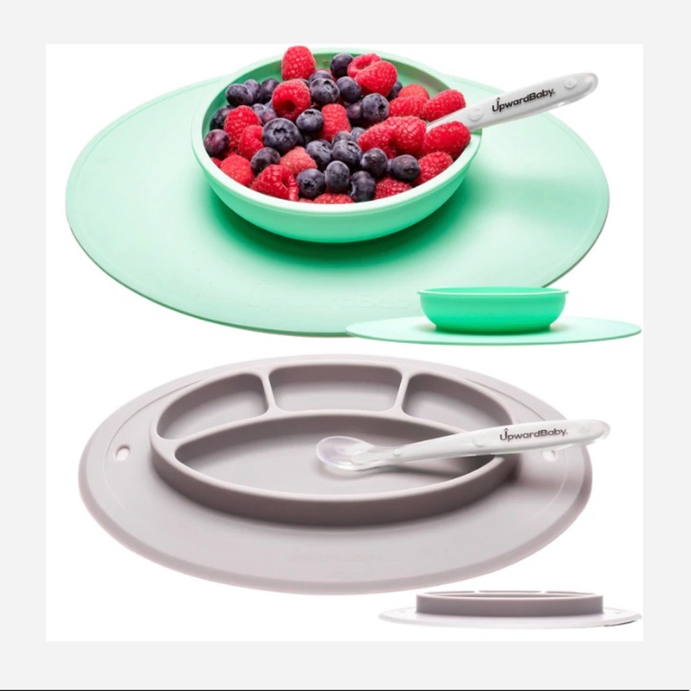 UpwardBaby Suction Bowl and Plate Placemat set